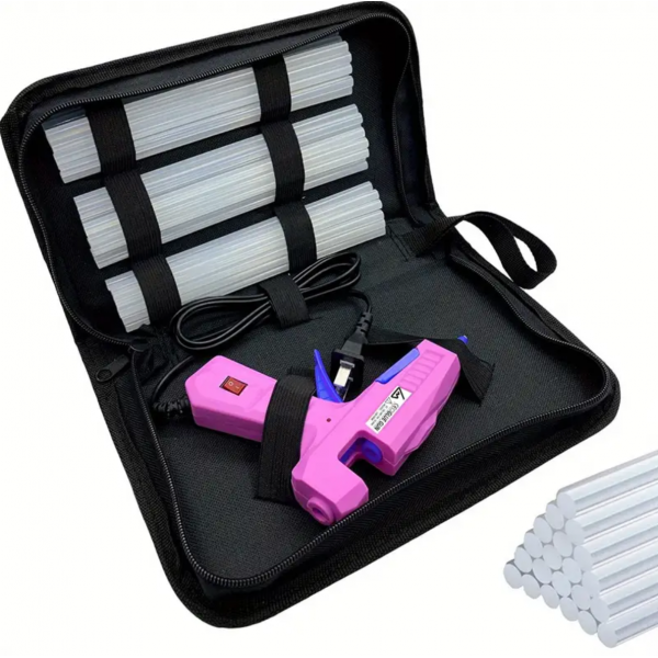 Mini Glue Gun, Hot Glue Gun Kit With 30 Glue Sticks, Mini Hot Melt Glue Gun For Crafts, Mini Craft Glue Guns With Carry Case For School DIY Arts, Repair