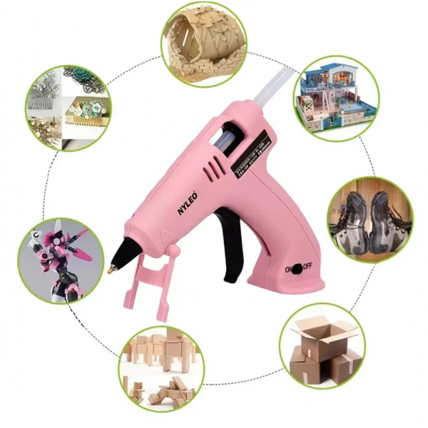 21pcs Hot Glue Gun, 5.5in X 5.3in Built-in Battery...