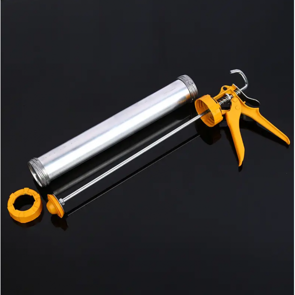 Glass Glue Gun Aluminum Alloy Soft Glue Gun Manual Glue Gun Thickened Aluminum Tube Press Glue Gun Construction Glue Gun