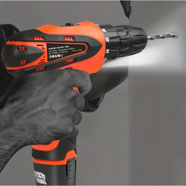 1pc Rechargeable Mini Hand Drill Cordless, Multifunctional Household Li-Ion Battery Powered Electric Drill, Gun Type Hand Drill, Micro Electric Screwdriver Electric, Power Tools