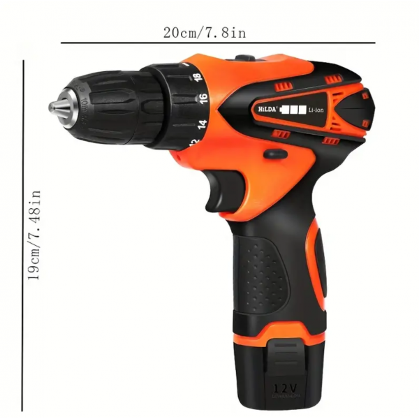1pc Rechargeable Mini Hand Drill Cordless, Multifu...