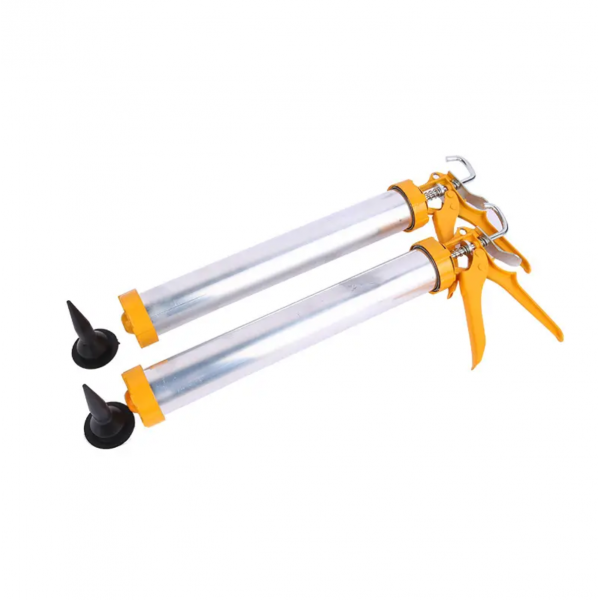Glass Glue Gun Aluminum Alloy Soft Glue Gun Manual Glue Gun Thickened Aluminum Tube Press Glue Gun Construction Glue Gun