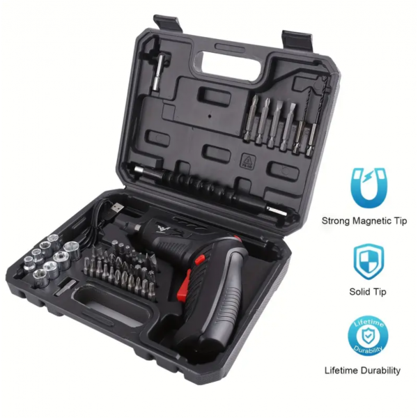 Set Of 47, Electric Screwdriver,Cordless Drill Scr...