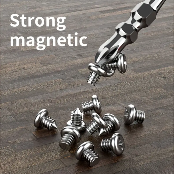 1pc New Super Hard Impact Electric Drill Batch Head Set, Strong Magnetic Non-slip Cross Batch Heads