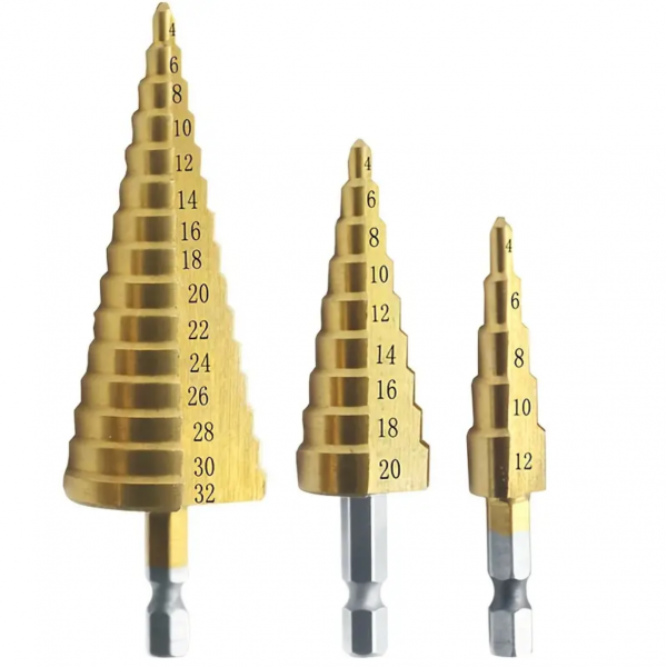 1pc 4-12/20/32mm HSS Titanium Coated Step Drill Bi...
