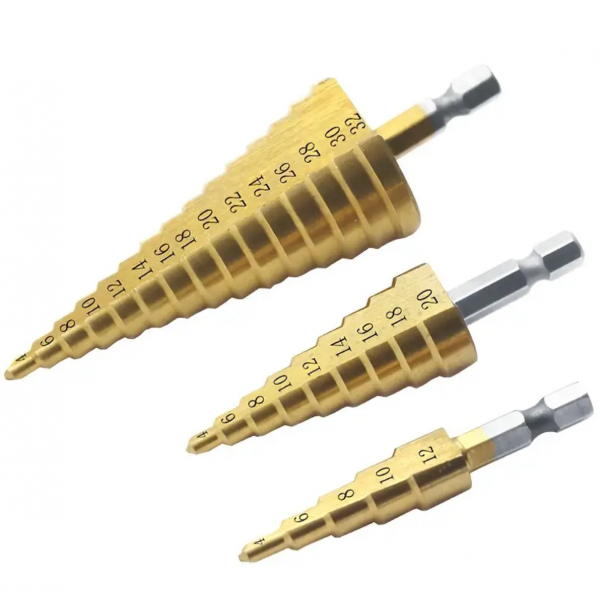 1pc 4-12/20/32mm HSS Titanium Coated Step Drill Bi...