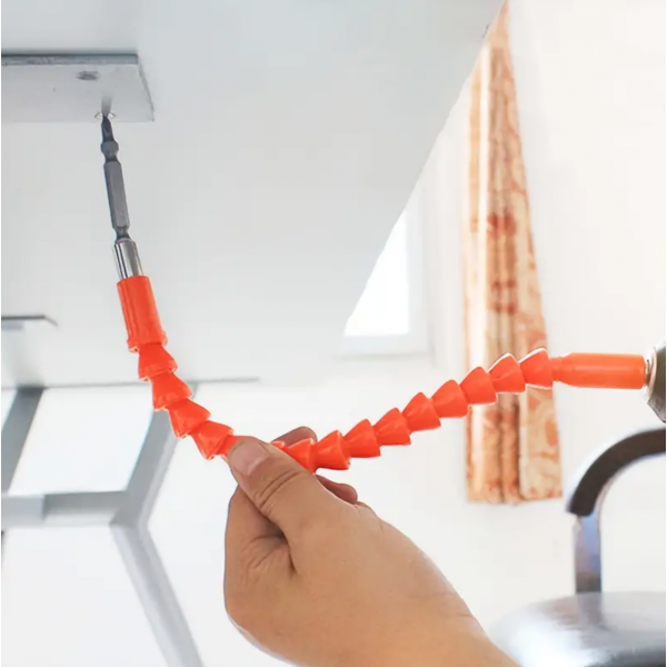 Flexible Drill Bit Extension 360 Degree Rotation Screwdriver Soft Shafts Universal Drill Connection 1/4" Magnetic Hex Screwdriver Extension For Hand Drill Power Drill