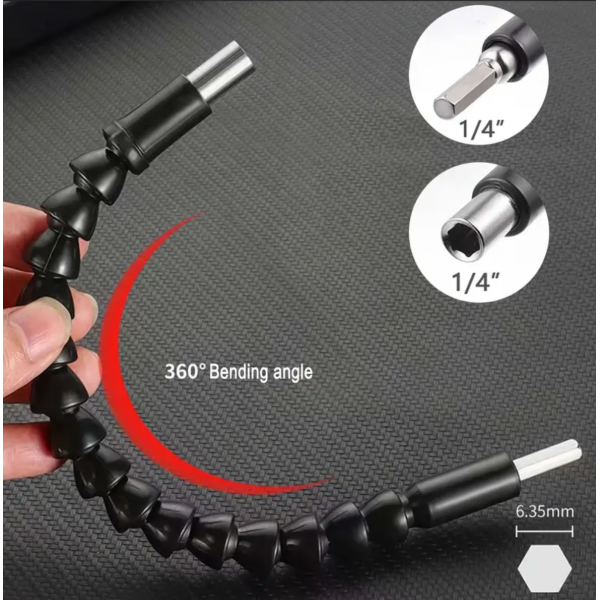 Flexible Drill Bit Extension 360 Degree Rotation S...