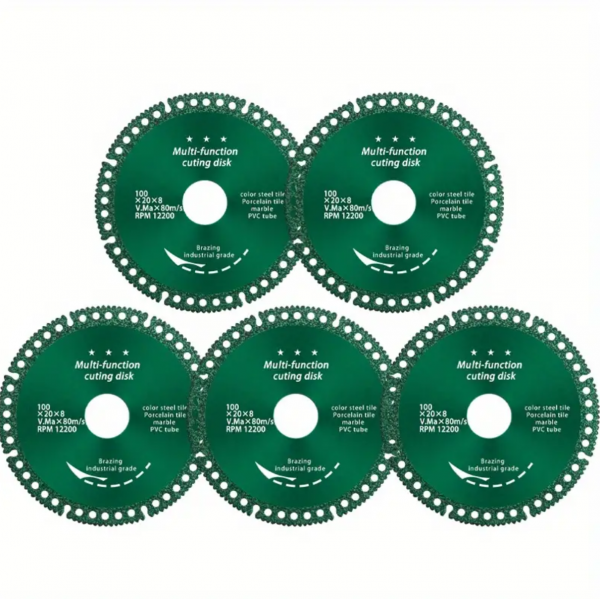 5pcs Grinding Machine Disc, Indestructible Disc 2.0 Cuts Everything In Seconds, Composite Multifunctional Cutting Saw Blade, Suitable For Ceramic Tiles, Wood, Marble, PVC, Etc