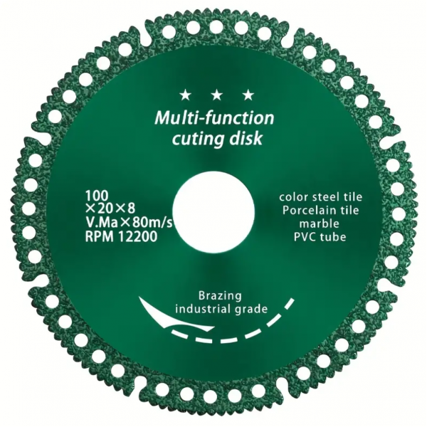5pcs Grinding Machine Disc, Indestructible Disc 2.0 Cuts Everything In Seconds, Composite Multifunctional Cutting Saw Blade, Suitable For Ceramic Tiles, Wood, Marble, PVC, Etc