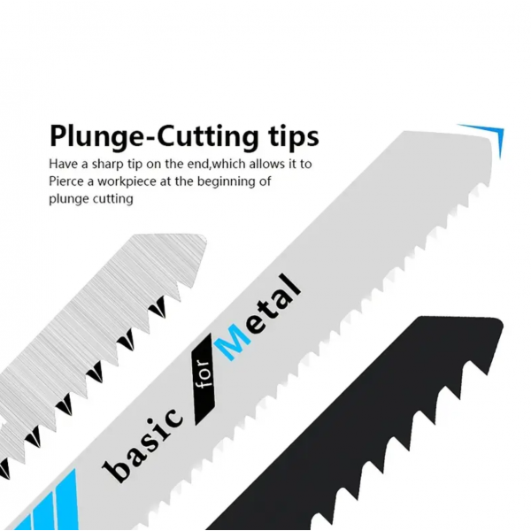 10pcs Jigsaw Blades Set, Assorted T-Shank Replacem...