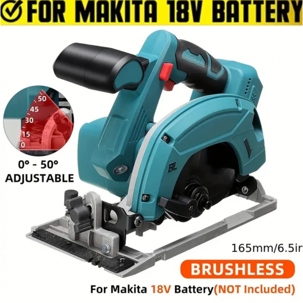 1 Set 20V Brushless 165mm Cricular Saw Without Bat...