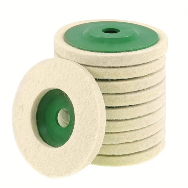10pcs Mirror Buffing Wool Wheel Grinding Sheet Ang...