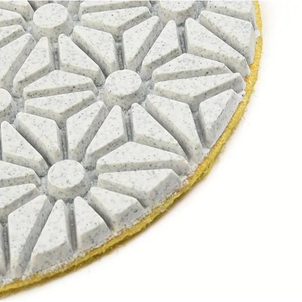3pcs 4 Inch 3 Step Polishing Pads Flexible Diamond For Marble Granite Ceramic Tile Concrete